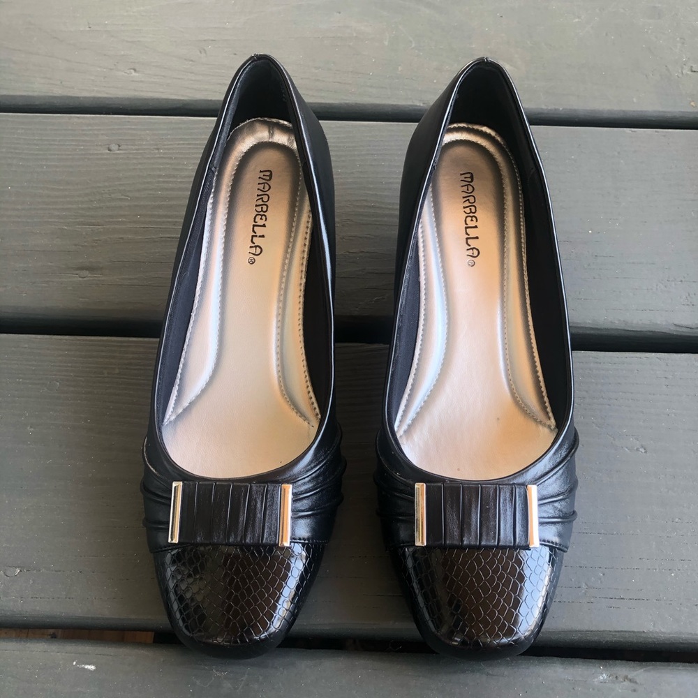 Semi Brand New Marbella Black Heels